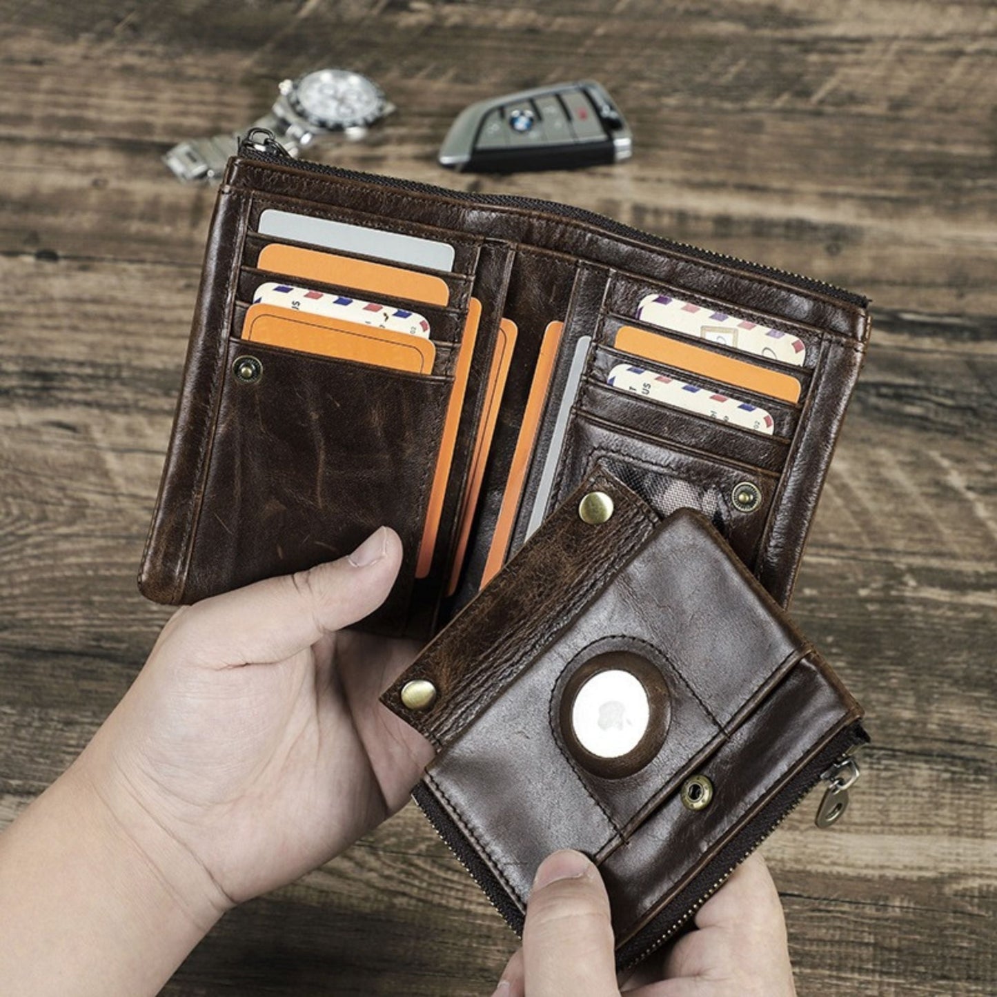 AirTag Wallet with Coin Purse