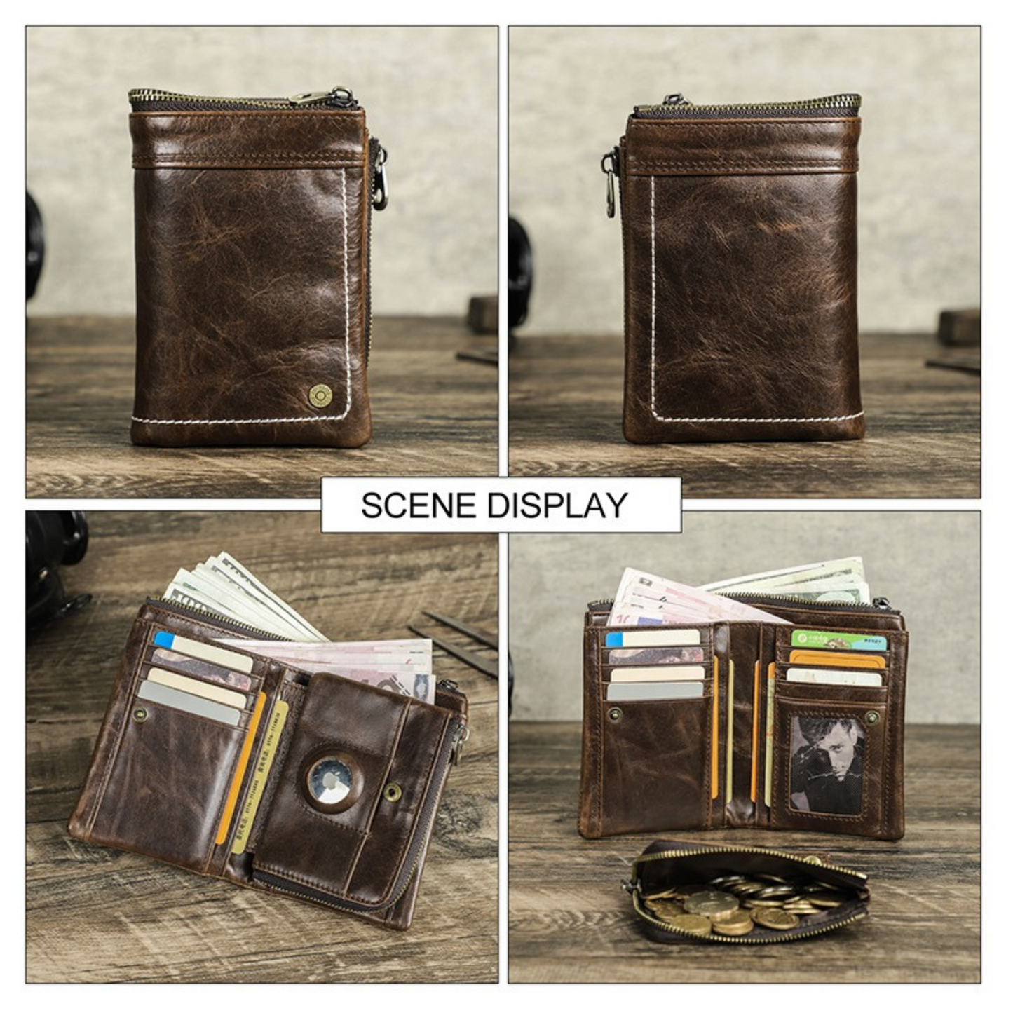 AirTag Wallet with Coin Purse